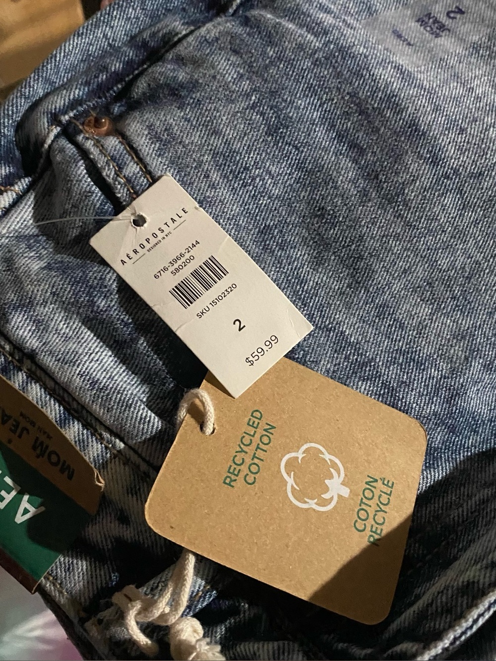 Aeropostale mom jeans size 2